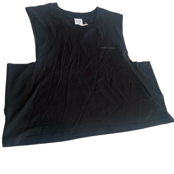 Outdoor Voices Everyday Boyfriend Cropped Tank Black Size XXL - Picture 3 of 7
